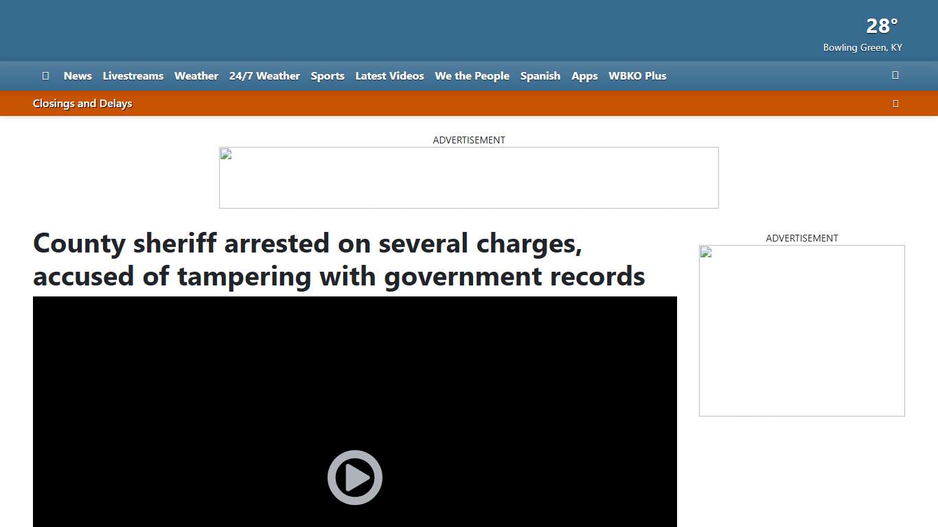 County sheriff arrested on several charges, accused of tampering with government records